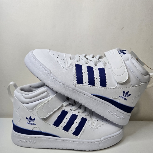 Adidas Kids FORUM MID 360 C White/Royal Blue GW2582 - Picture 3 of 13